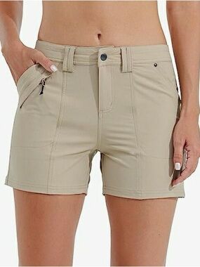 Willits Beige Women's Outdoor Stretch Shorts NWT 6 fishing golf hiking